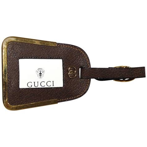 gucci tag inside bag|Gucci leather luggage tag.